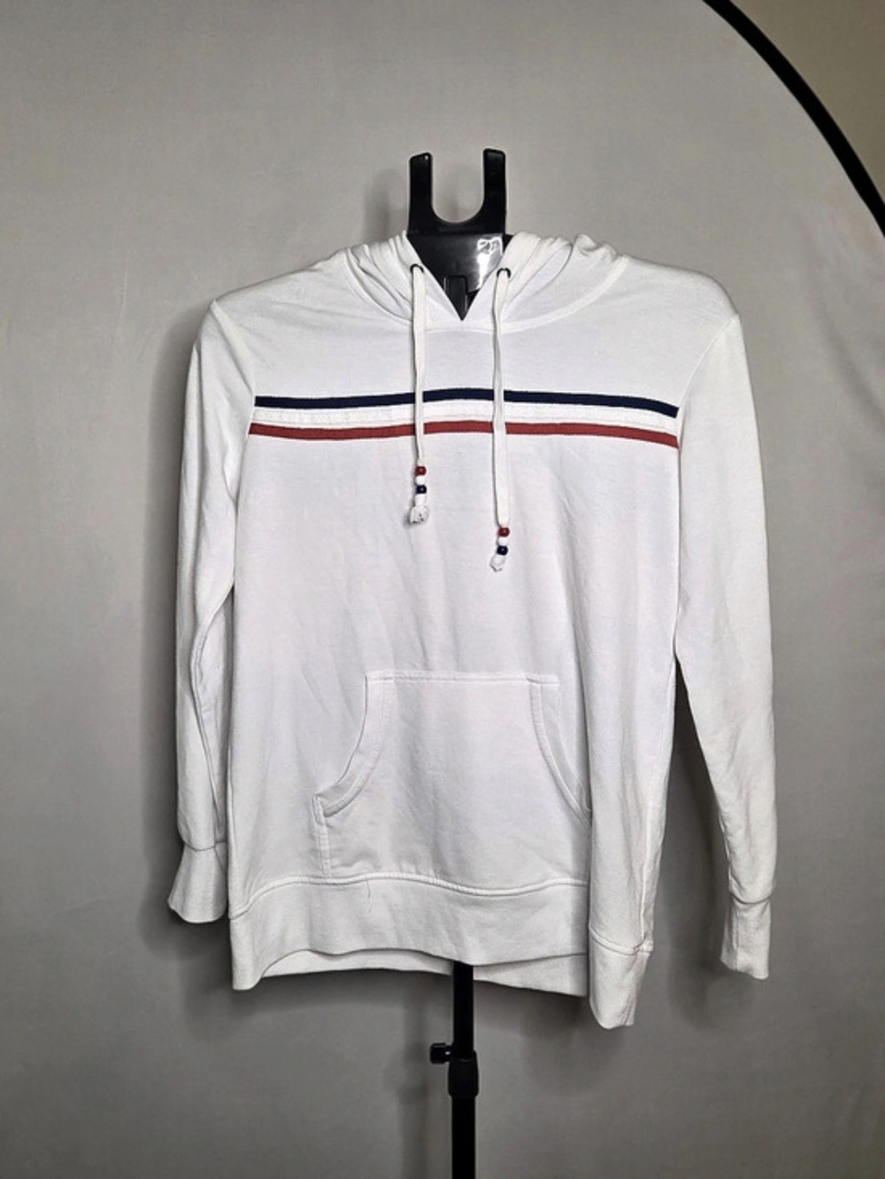 Jane and Delancey Striped Pullover Hoodie Size Small